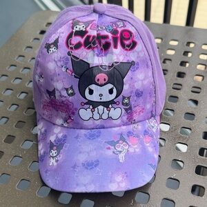 Sanrio Kuromi Hello Kitty Lavender Character Women's baseball cap Hat